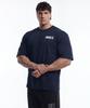 HDEX Kern Kleines Logo Riesige Passform Kurzarm (Marine)