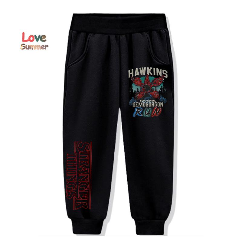 MINISO Stranger Things 5 Kinderhoodie jongens Pullover Meisjes Populair 2025 Hoodies Bedrukte Hoodies Lange Mouwen Kinder Tops Kindersweatshirts 120