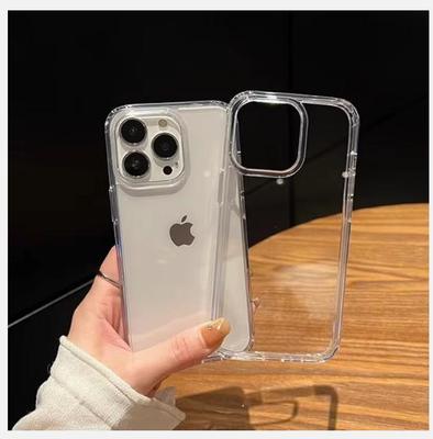 Luxury Transparent Soft Acrylic Phone Case For iPhone 16 15 14 13 12 11 Pro Max XS X XR 7 8 Plus Mini Shockproof Bumper Cover