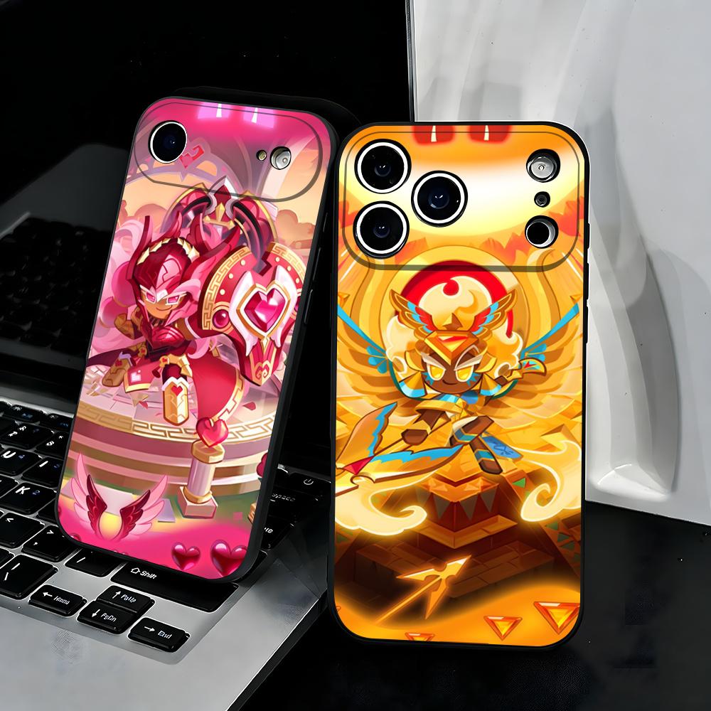 C-Cookie Run K-Kingdom Phone Case For IPhone 17 Air 16 E Pro Max 15 14 13 Mini 12 Pro 11 Max Plus Black Soft Shell