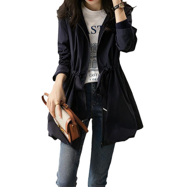 Trench Coat Women's Medium and Long, Loose Spring and Autumn Coat Spring New Women's Clothing Autumn Clothing, Women's Fashion