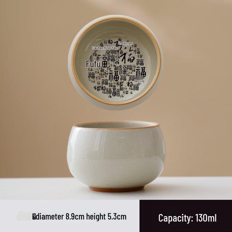 

Shangqi Ru Kiln Ceramic Tea Master Cups - Zen Ding (Set of 2)