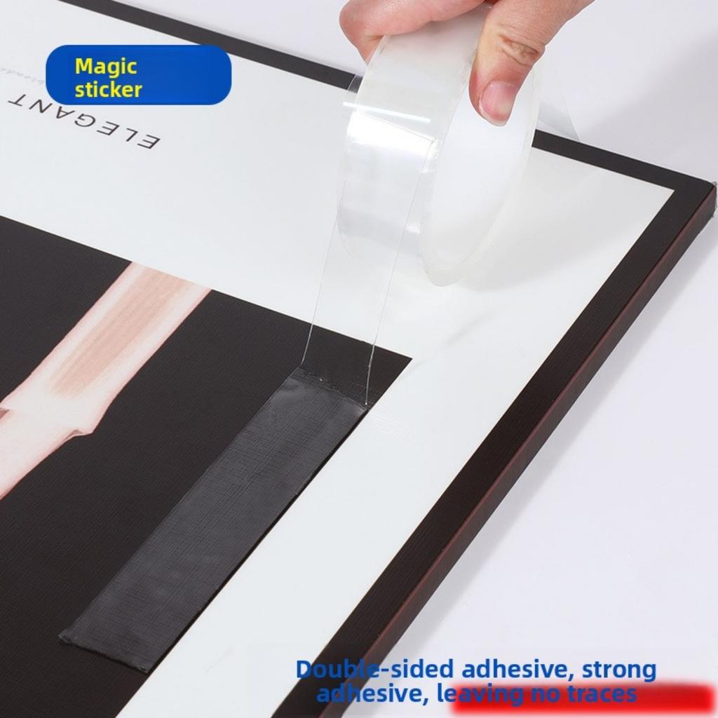 Mocna dwustronna taśma nano - Super klejąca, wielokrotnego użytku, odpowiednia do różnych celów, takich jak rękodzieło i dekoracje świąteczne