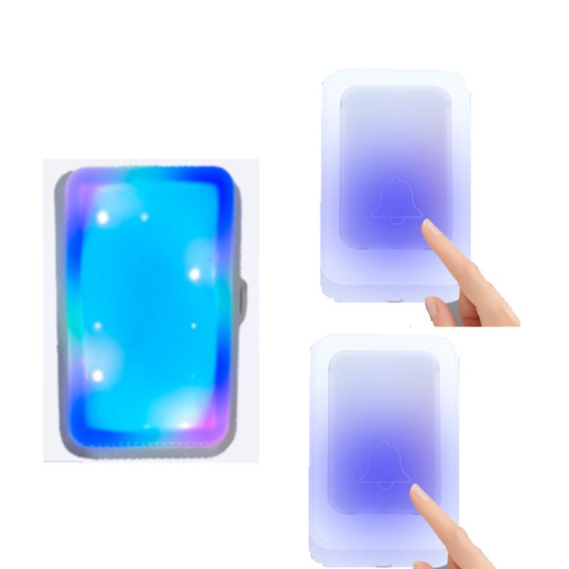 Electronic Flashing Doorbell for Deaf-Mute Seniors with Remote Control and Seven-Color Light