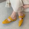 Fashion Fashion Square Toe Ladies Flats Slippers Sandals Shoes Spring Summer Beach Female Slides Women Flats Slippers Mules Shoes