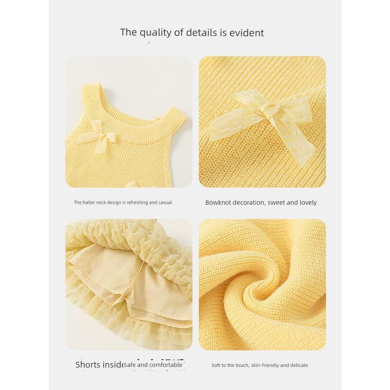 Insbobo Girls' Summer Outfit 2026 New Style Baby Girl Mesh Skirt Two-Piece Set Children's Summer Fashion Trendy Children's Clothing