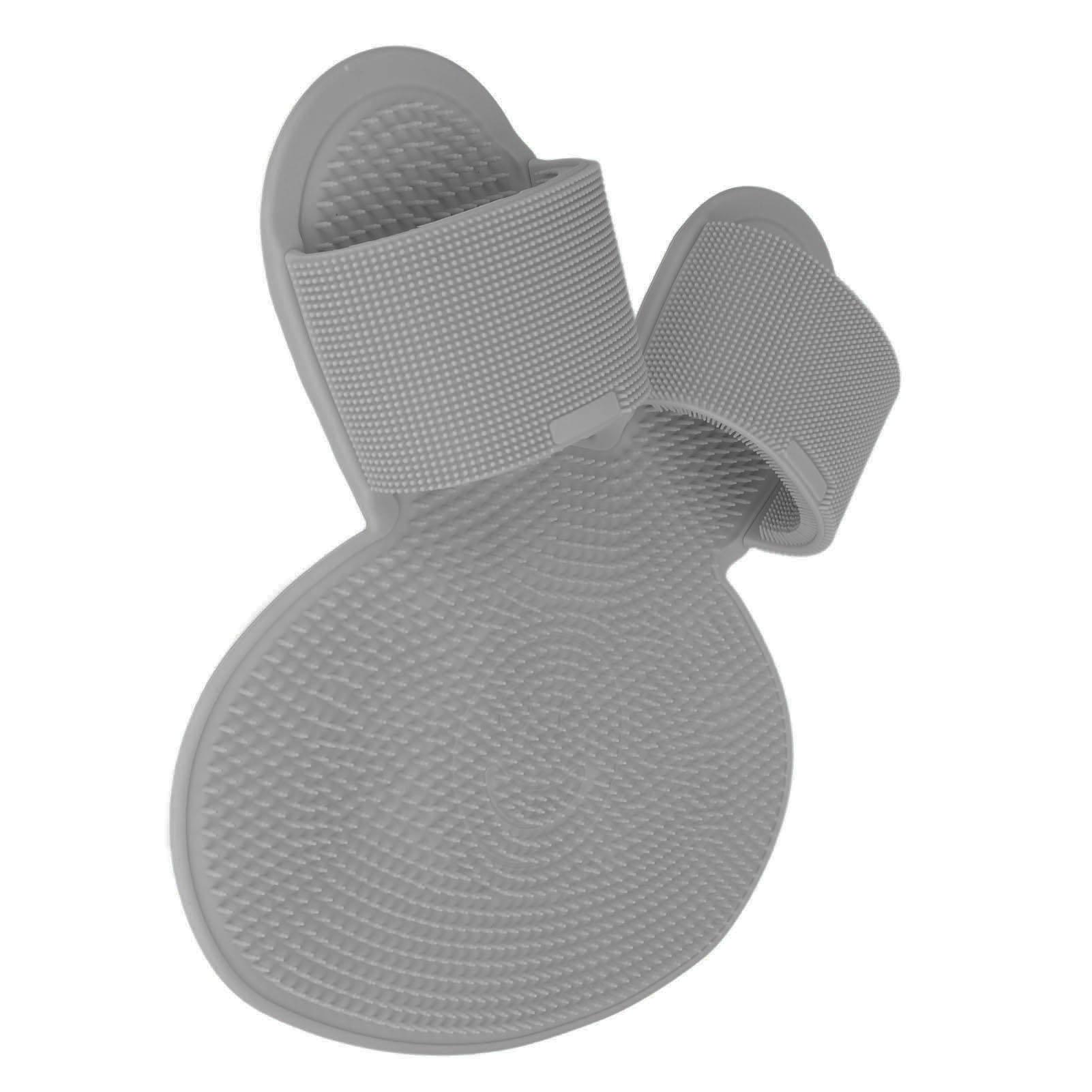 

Скребок для ног Коврик для душа с сильными присосками Предотвращает скольжение Силиконовый очиститель для ног для душа Нога серый