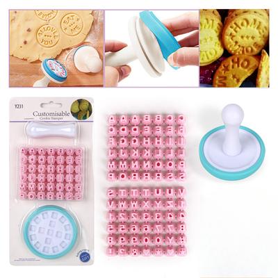 Digital Cookie Mold English Letter Symbol Seal Cookie MoldMovable Type Printed Stamp Cookie Mold