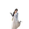 Plus Size French Style Lace Camisole Dress & Sun Protection Cardigan Set