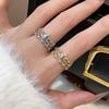 Geometric Y2k Open Ring Jewelry Accessories Irregular Finger Ring Zircon Star Ring  Gift