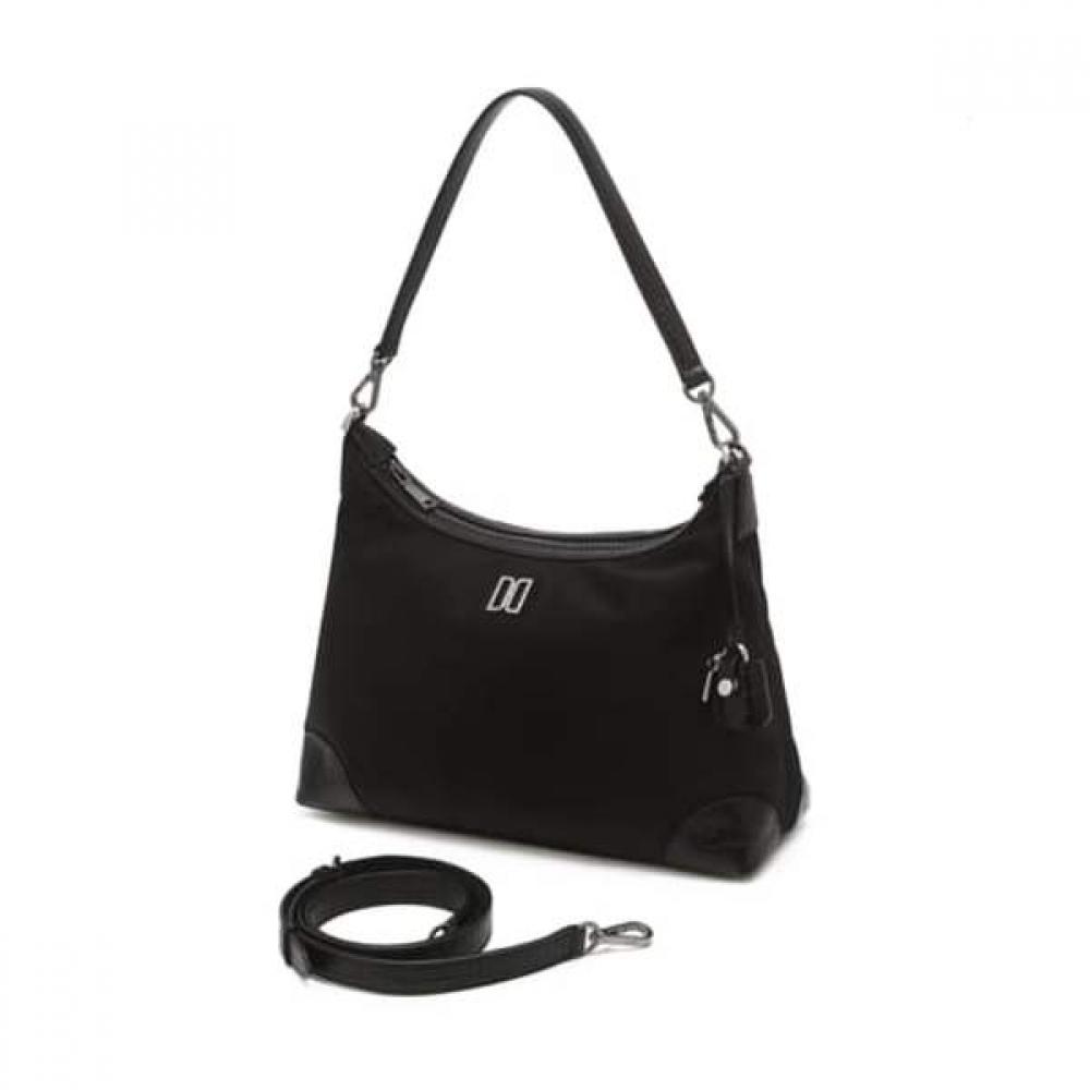 Daks Black Croc Cowhide Nylon Shoulder Bag M Dcba6e052bk
