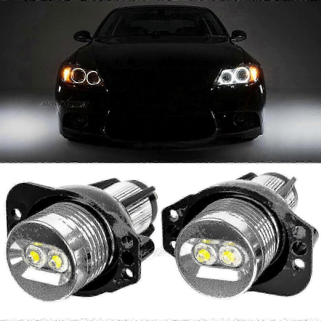 LED Angel Eyes Sada světlometů Kompatibilní s BMW E90 E91 6000K Xenon Bílá Denní Svícení Upgrade Žárovky