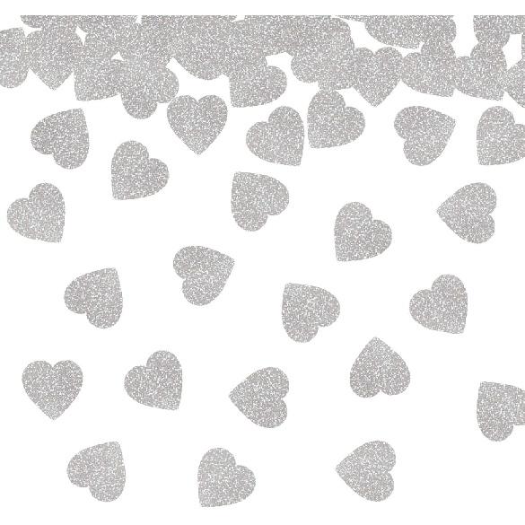 Heart Confetti Glittery Rose Gold Love | Valentine's Day Wedding Anniversary Engagement Bachelorette Party Festival Decoration Supplies |