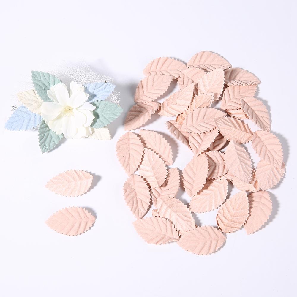 

50Pcs Tree Leaf Artificial Flower Leaves For Home Wedding Decoration 2025 Fall Wreath Garland Bookmark Decor DIY Accessories 50pcs шампанского