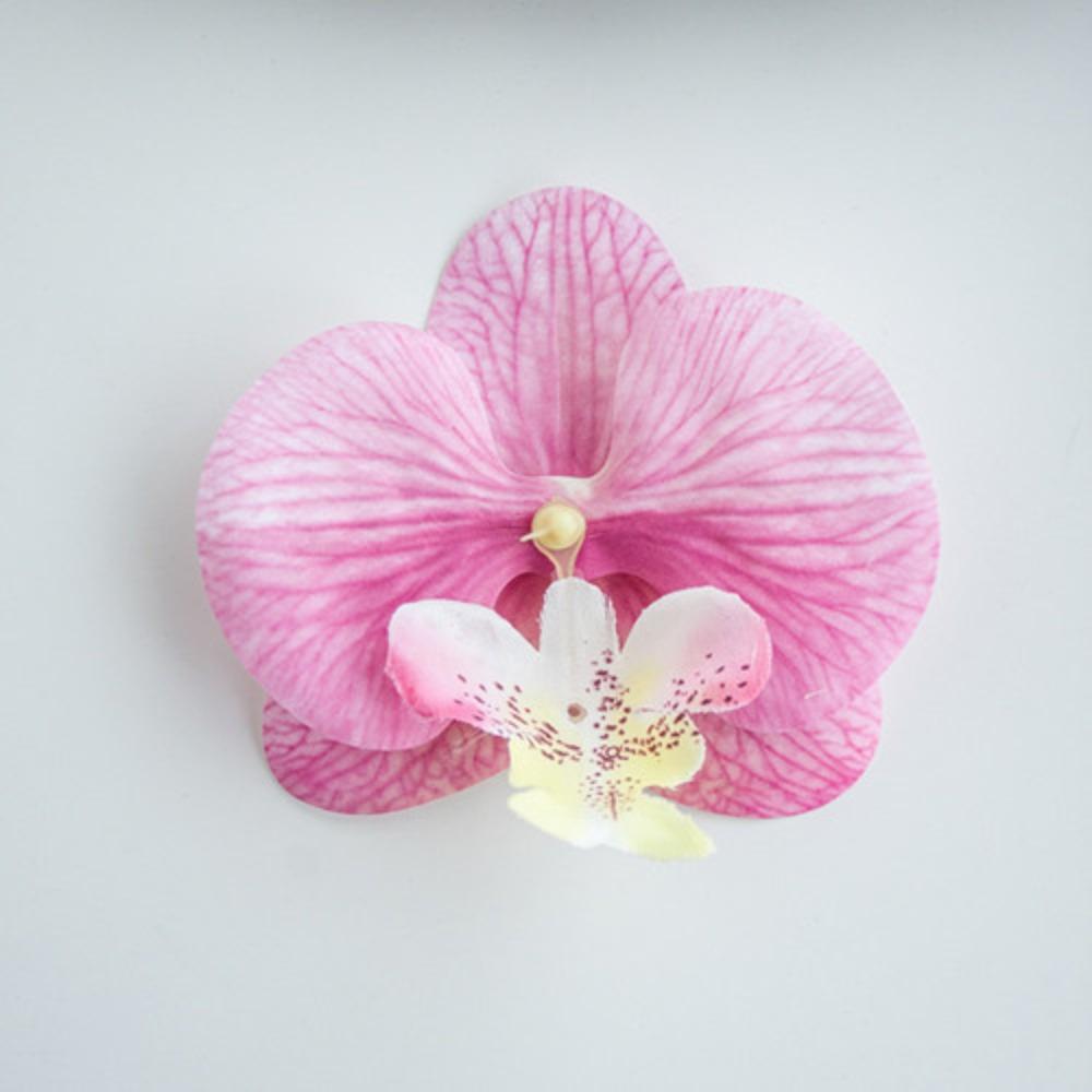 Phalaenopsis Simulation Flower Companion Gift 3D Printing Film High Quality Flower Head Decoration Sweet Headdress Shooting Props Fake Flowers