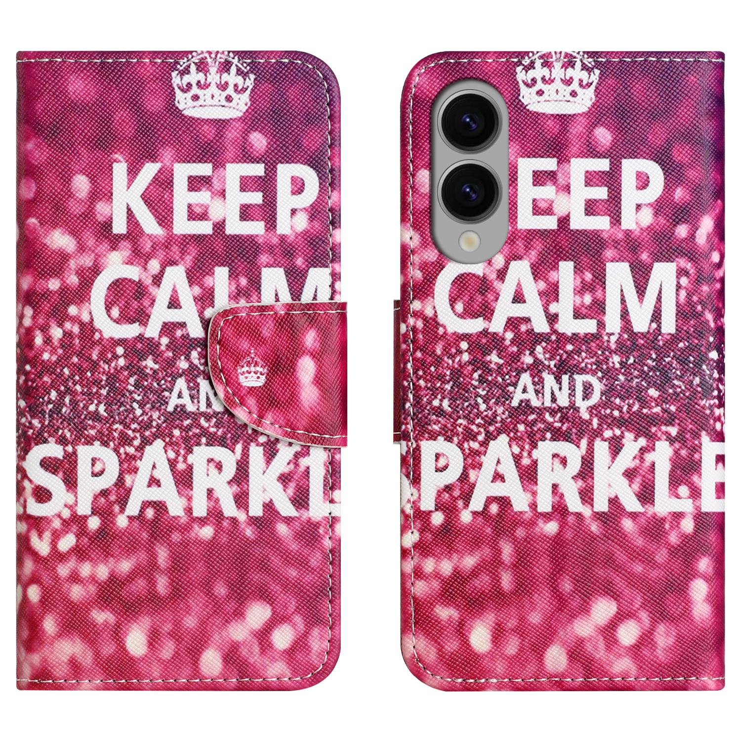 

Для Samsung Galaxy S25 Edge Чохол з принтом візерунка Шкіряний чохол для телефону з перехресною текстурою E