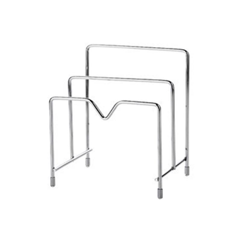 

Стойка для полки, многослойная, экономящая место, нержавеющая разделочная доска, практичный кухонный органайзер, держатель для крышки кастрюли, железный арт-дом double layer