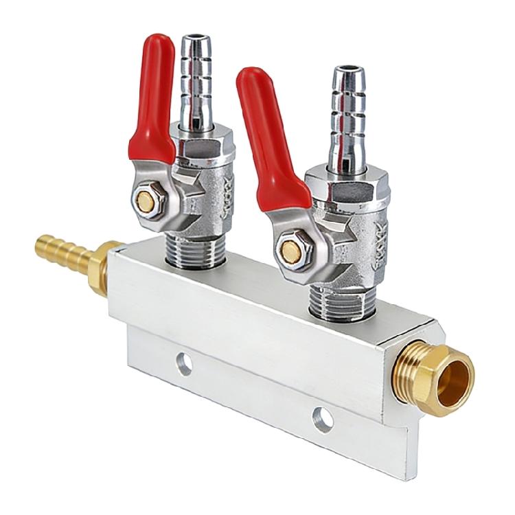 

Sturdy Metal CO2 Flows Splitter Beverage Dispenser Accessory Produced For Home Pubs And Commercial Drink Stations