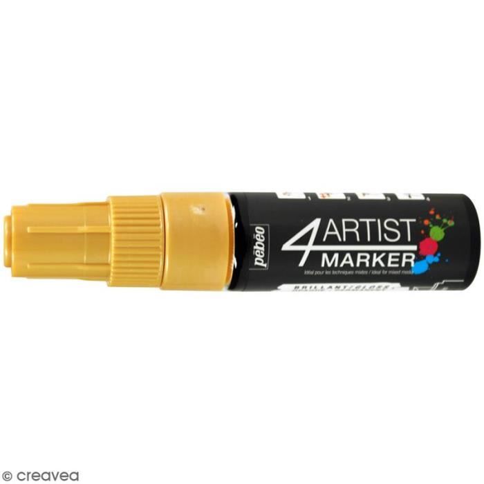 Marqueur à huile - PEBEO - 4Artist Marker - Pointe biseautée - 8 mm - 10 coloris