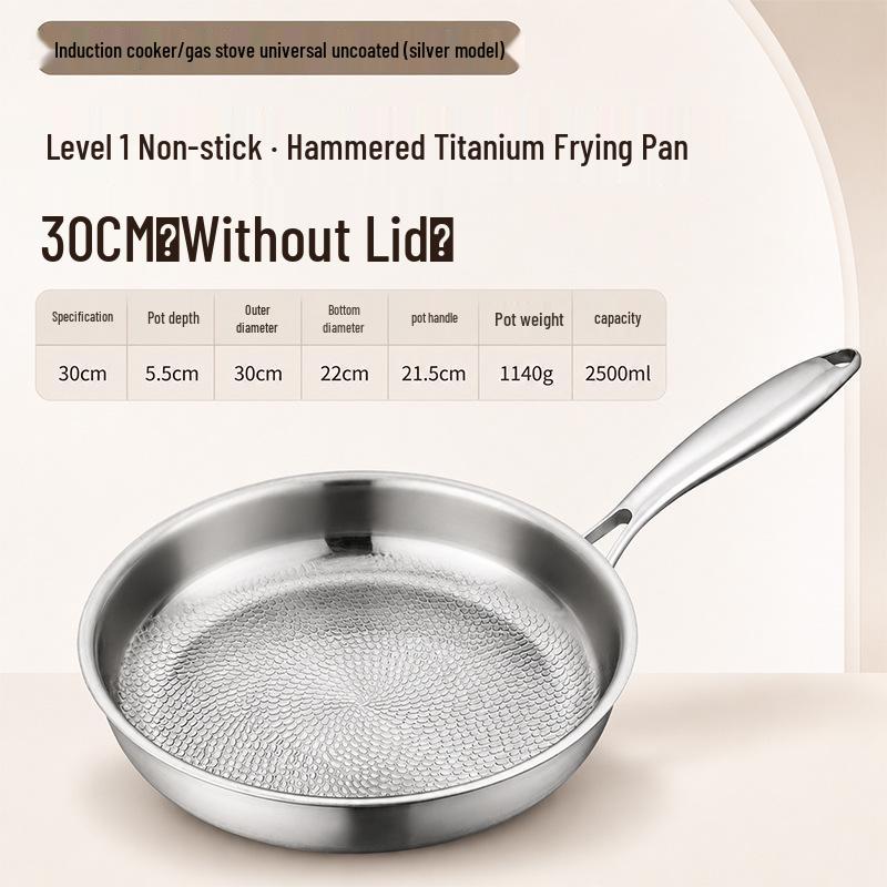 Titanium Non-stick Hammered Texture Frying Pan