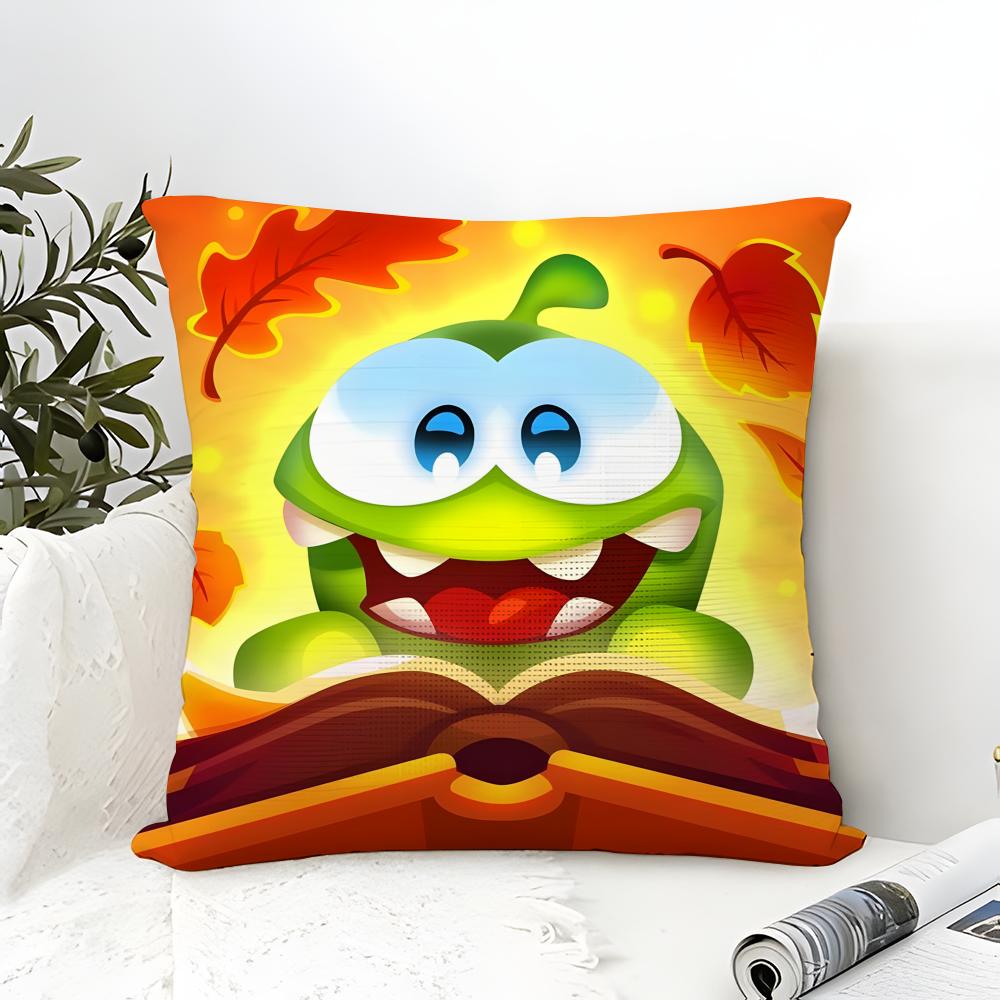 Puzzle Game C-Cut The Rope 1 Pillow Case Linen Pillow Case Sofa Home Decor Cushion Cover Cushion Cove