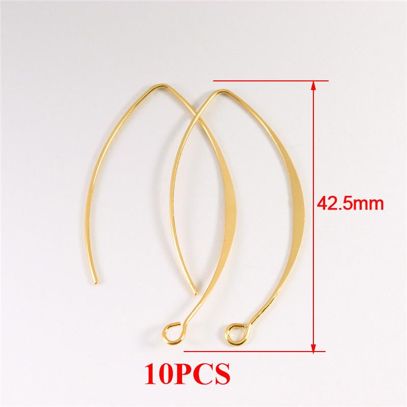 10-20pcs V-shaped Earring French Earring Hooks Findings Ear Wire Settings Base Settings For Jewelry Making Earrings Accessories