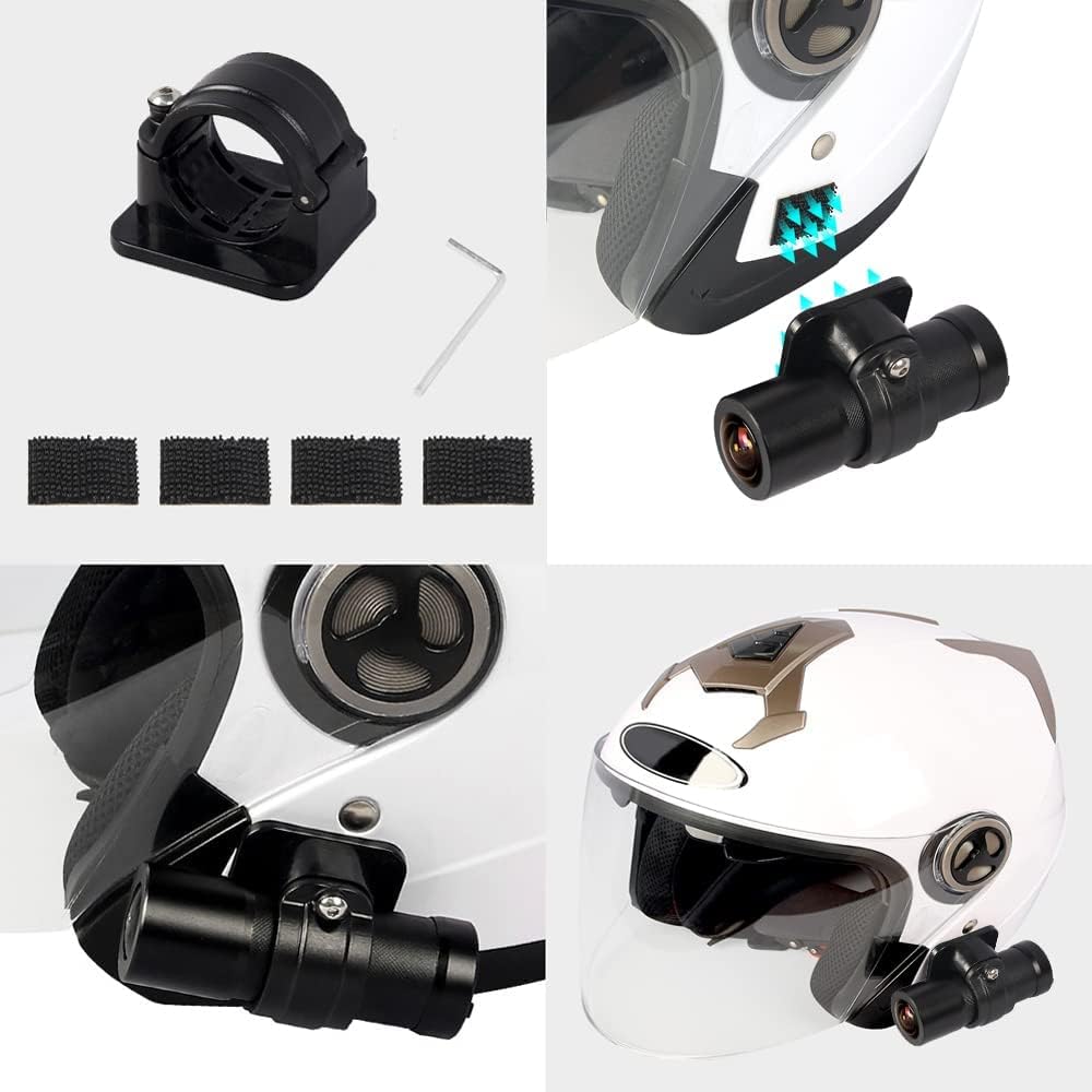 VSYSTO D5S 1080P Motorcycle Dash Cam, Helmet, Camera, WiFi, 150° Wide Angle, Waterproof, Multi-functional