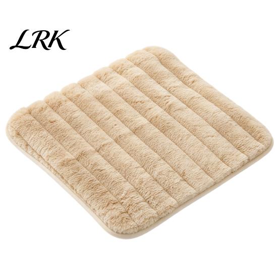 Comfortable Desk Chair Pad Plush Cushion with Ties, Fuzzy Seat Anti-slip Thickened Fluffy Bottom, Warm Winter Mat for Office Dining