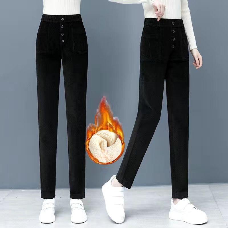 

WTEMPO Ретро вельветовые брюки женские весна осень прямые свободные повседневные брюки женские модные брюки L