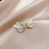 S925 Silver Simple Fashion Oil Drop Butterfly Sweet Elegant Earrings for Women