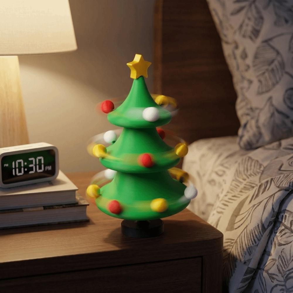 Detachable Rotating Christmas Tree PLA Christmas Tree Stress Relief Toy for Home Decor
