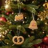 1/2/3Pcs Handmade Christmas Tree Hanging Pendants Painted Christmas Tree Ornaments  Seasonal Decor