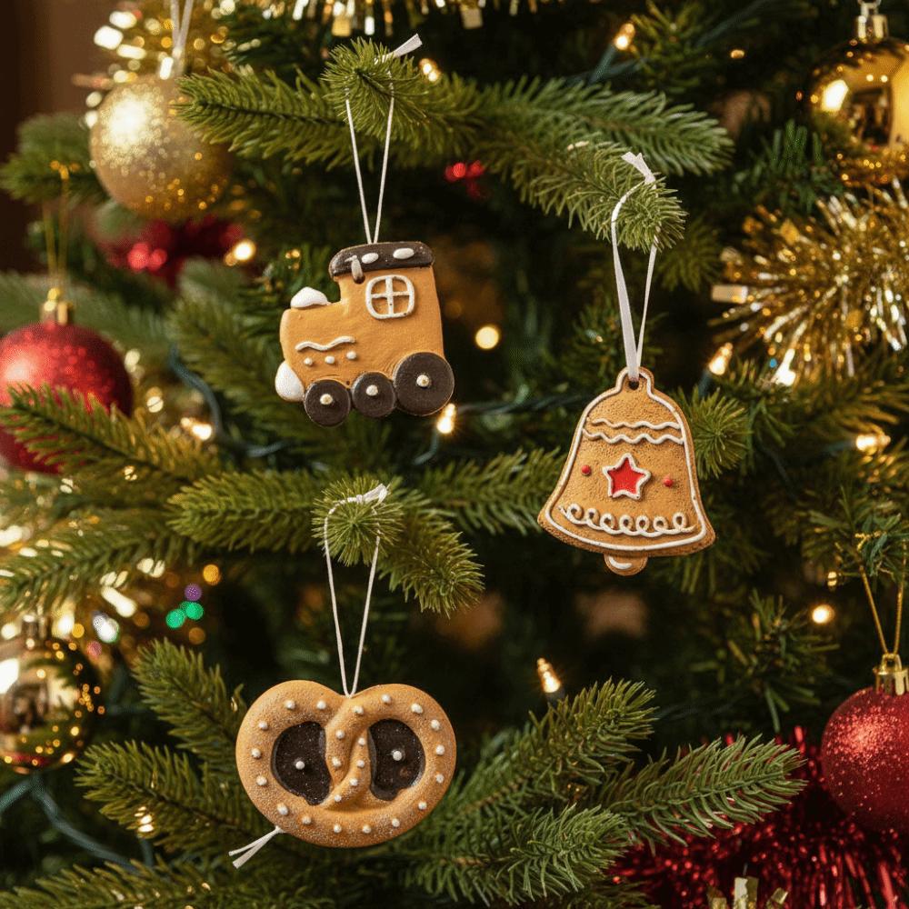 1/2/3Pcs Handmade Christmas Tree Hanging Pendants Painted Christmas Tree Ornaments  Seasonal Decor