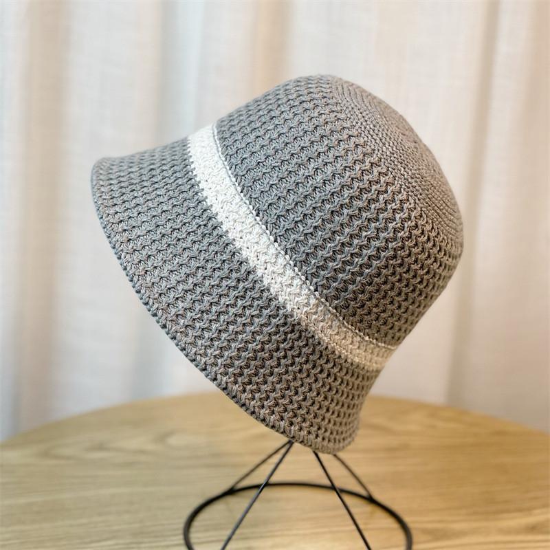 Trendy Round Top Wide Brim Fisherman Hat For Women In Black Beige Khaki Grey Purple Pink