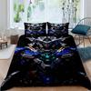 Cartoon/Anime Mobile Suit Gundam Bedding Set, Printed Single Duvet Cover and Pillowcase 3-Piece Set, Available in Children's and
