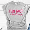 Rolig fakta Jag bryr mig inte Grå T-shirt