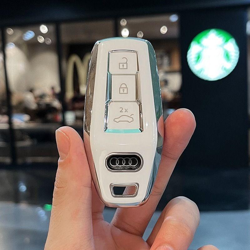 New TPU Key Case Shell Car Key Cover for  A3 A5L Q6 A6L Q5 New 2025 Shape Car Remote Control Protective Shell Accessories