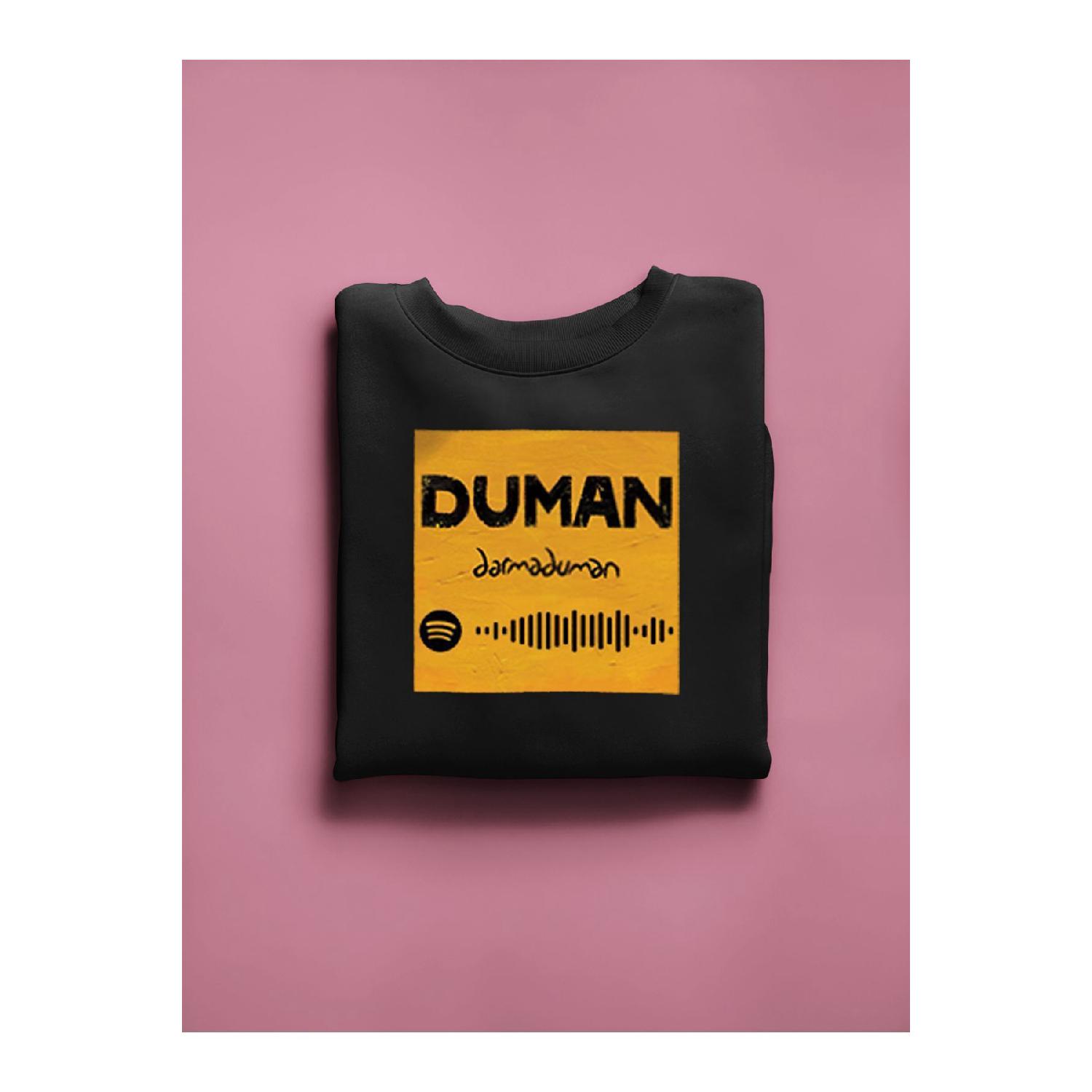 

Duman Darmaduman Qr Code Printed Cotton Oversize Unisex Black Sweatshirt S