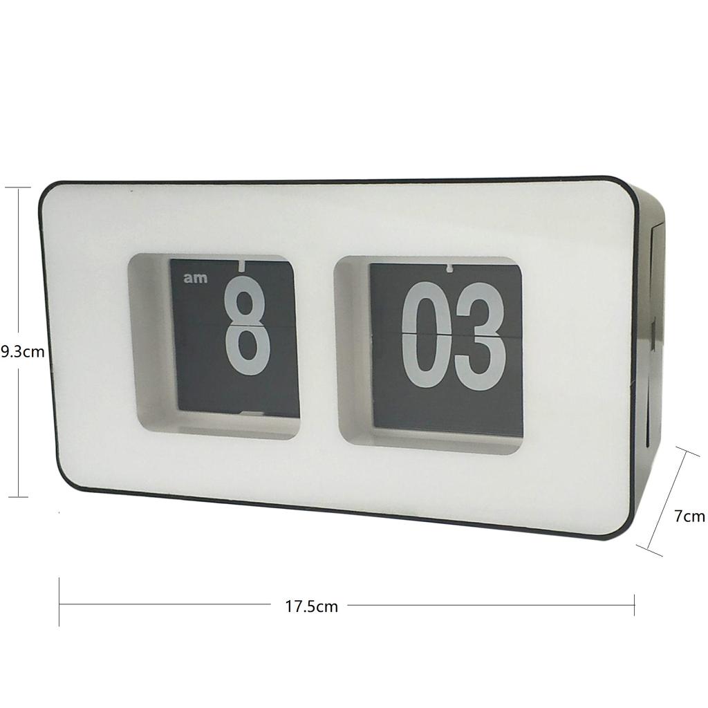 Classic Retro Vintage Auto Flip Clock Internal Gear Operated for Bedroom Home Decoration Digital Auto Flip Down Desk Table Clock