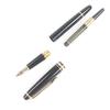 Great MONTBLANC Fountain Pen Meisterstck Classic Cap Type Black Gold 14K Mens Used