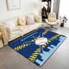 Ковер Erose Bridal Boys Baseball Area Rug 5x7 для подростков и молодежи, Ковер с изображением бейсбольной команды в подарок, Спортивные ковры для спальни, Городской ковер для помещений с тематикой бейсбола