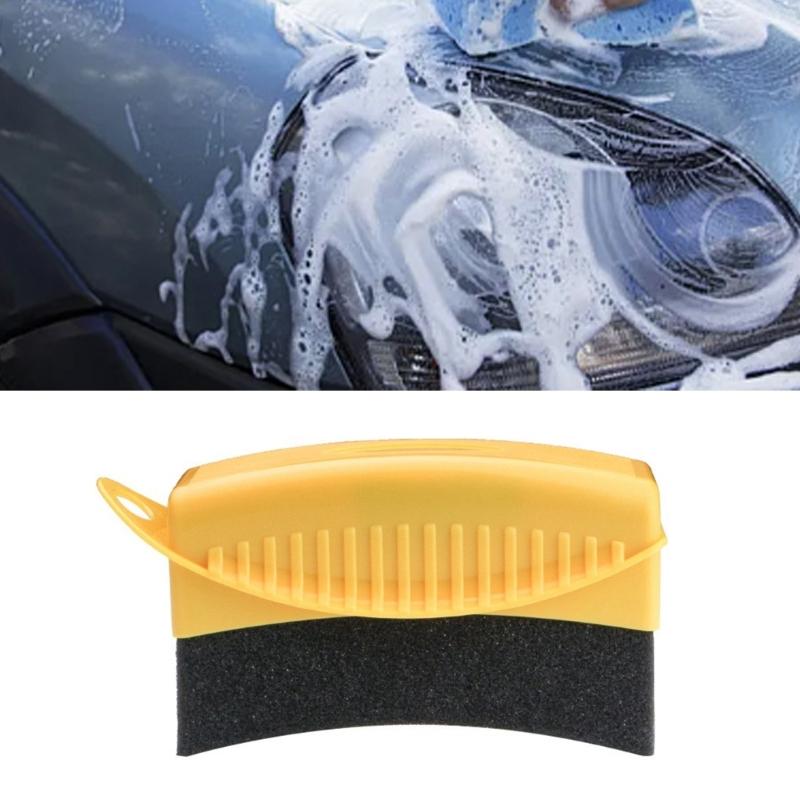 Tyre Polishing Waxing Sponge Detailing Applicator Sponge Applicator Pads Tire Wash Wipe Cleaning Tool Car Wash
