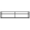 Transparent TV Stand 180 X 40 X 40.5 Cm Tempered Glass