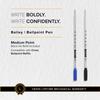 CROSS Ballpoint Pen, Oil-Based, Bailey, Matte Black Lacquer, NAT0452-19, Medium Point