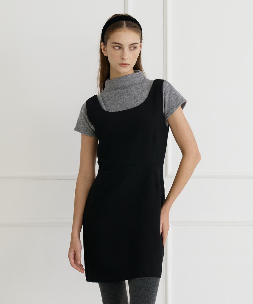 BIBYSEOB Cozy To Tuck Mock Turtleneck Gray [T44]