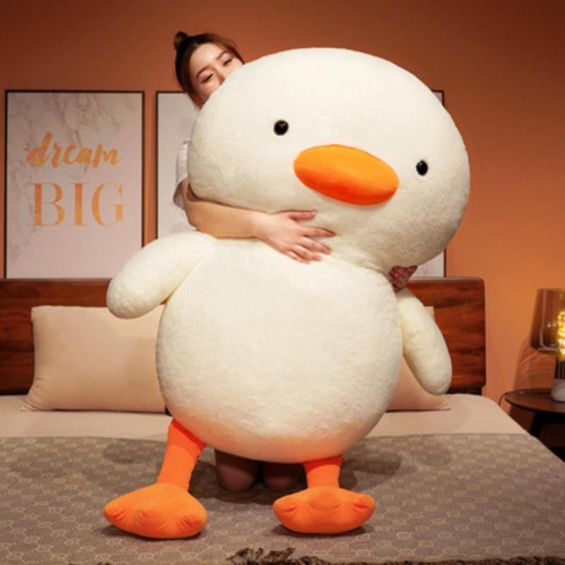 Adorable White Goose And Duck Plush Toy Pillow For Boys And Girls