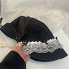 Handmade Bucket Hat Elegant Decorated Cloches Style for Women Party Simple Hat Cloche Lady Bucket Hat