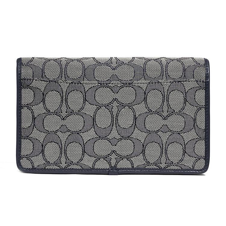 Coach Hayden Monogram Flap Jacquard Fabric And Calfskin Shoulder Crossbody Bag Women bags Dark-Blue C3824-B4RH3