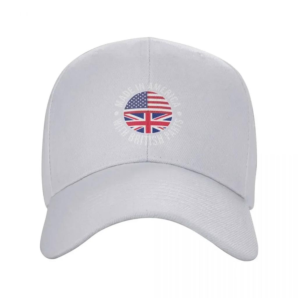 Hergestellt in Amerika mit britischen Teilen Baseballkappe Militärkappe Unisex Unisex Hut Snapback-Hut Golf Unisex Damen