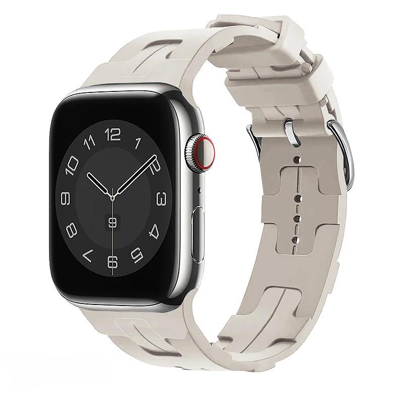 Silikonarmband für Apple Watch Band 46mm 42mm 45mm 41mm 49mm 44mm 40mm Weiches Armband iWatch Serie 10 Ultra 9 8 7 6 5 SE 4 Armband